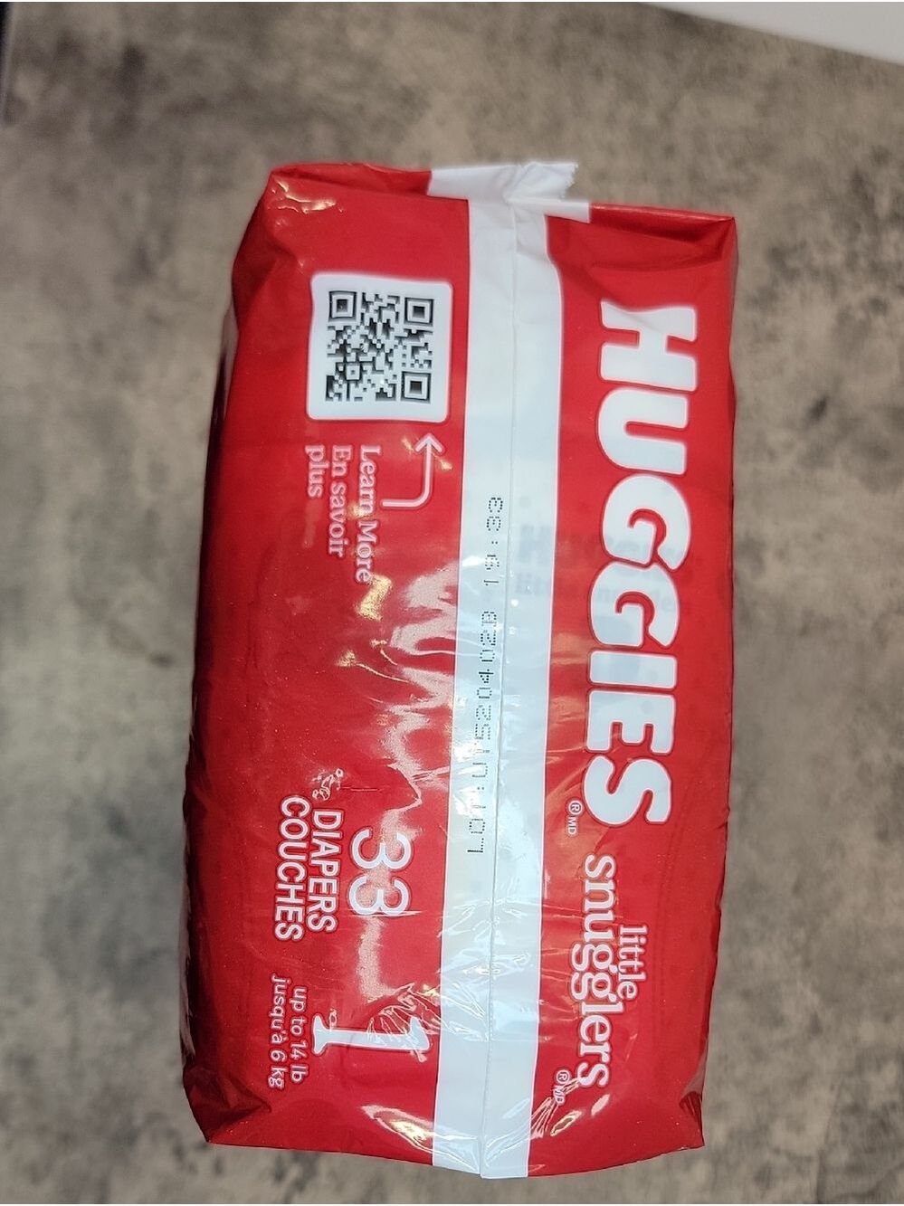 Huggies Little Snugglers Baby Diapers Size 1 Up to 14 lb Lot of 2 packs - Picture 5 of 7